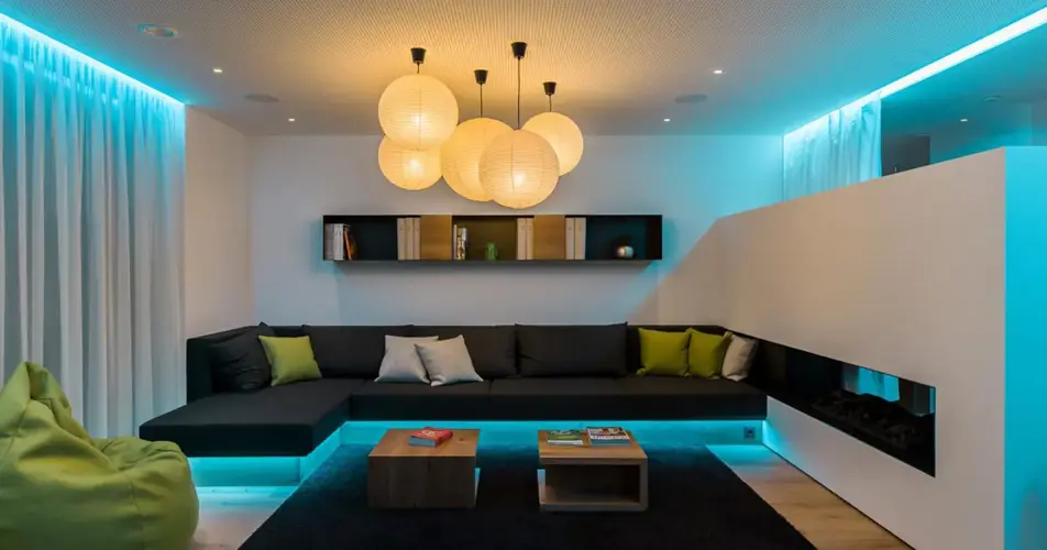 Ambient lighting in living room